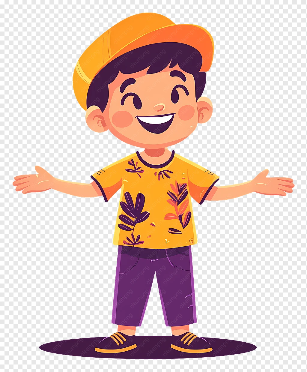 boy with open arms